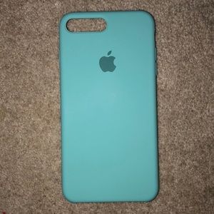 blue apple silicone iphone 7/8+ case